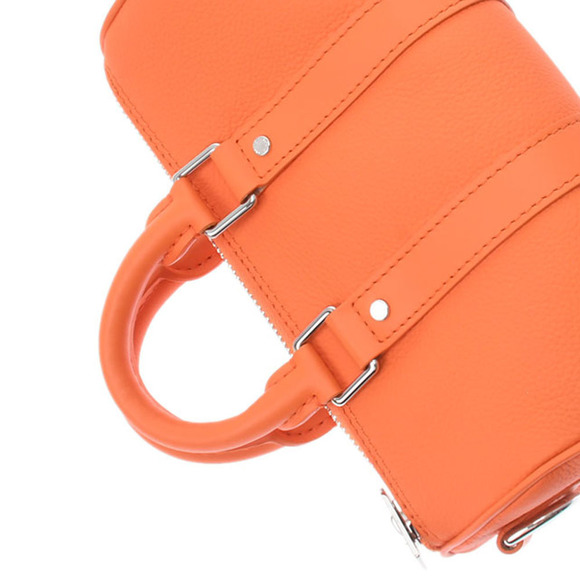 Louis Vuitton Keepall XS Aerogram Leather 2way Volcano Orange Leather Handbag - Picture 3 of 12